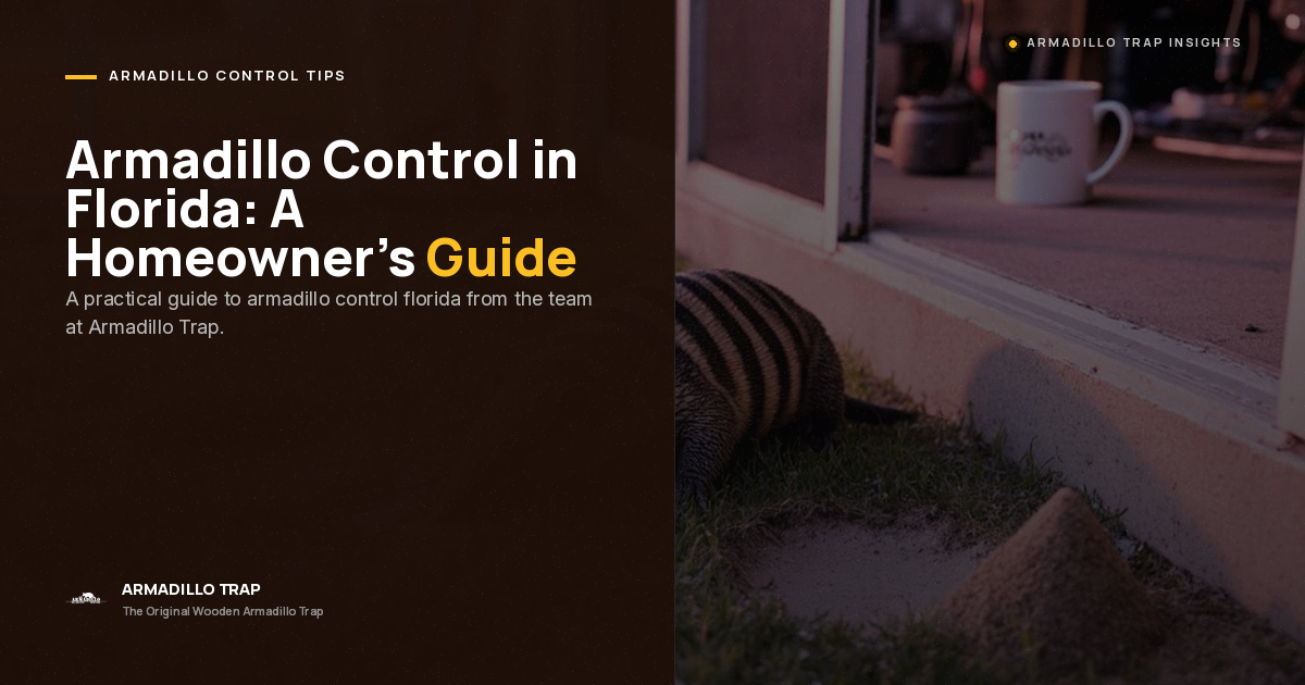 Armadillo Control Florida: A Proven, Step-by-Step Homeowner's Guide