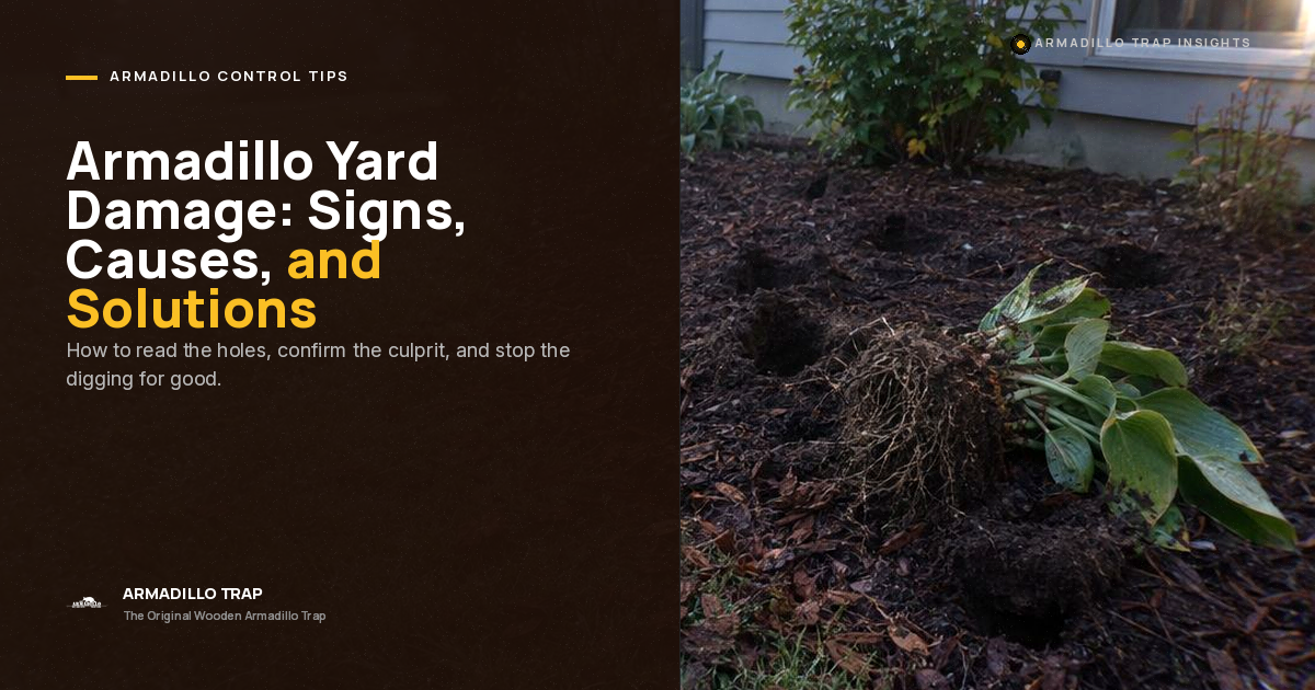 Armadillo Yard Damage: Proven Signs, Causes, and Fast Solutions