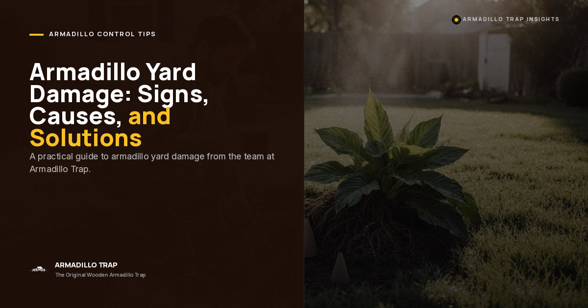 Armadillo Yard Damage: Proven Signs, Causes, and Fast Solutions