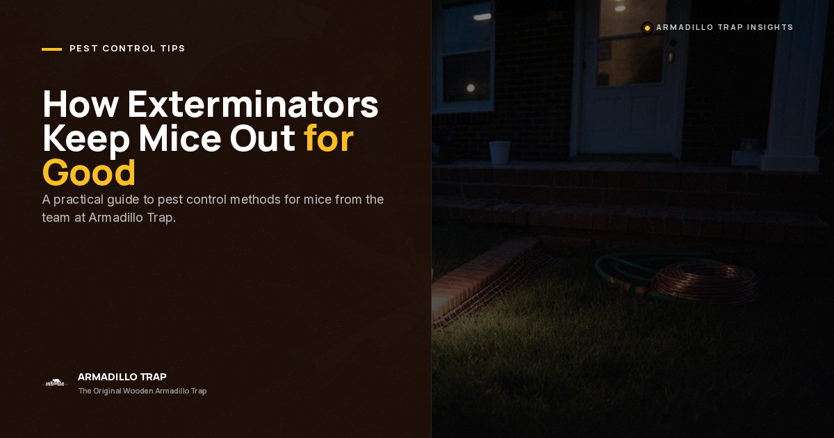 Pest Control Methods for Mice: How Exterminators Keep Them Out
